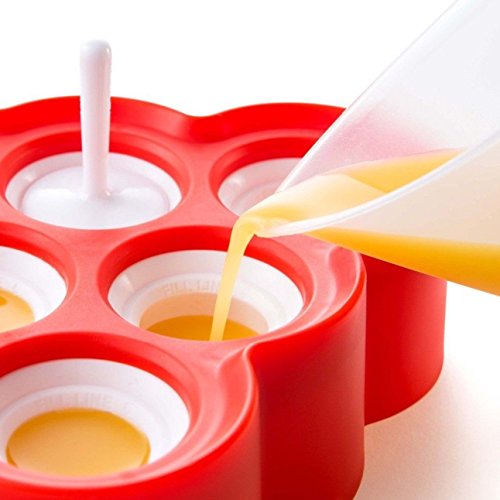 Popsicle Moldes Silicona Moldes de Paletas Mini de Ice Pop sin BPA Stick Helados lolly Maker Juego de Herramientas, Herramientas de Perfecto Para Fiestas