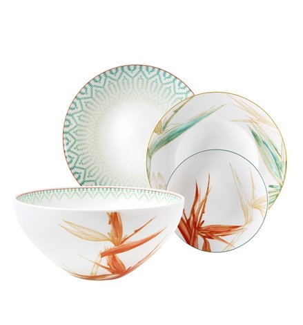 Porcelana Vista Alegre Vista Alegre Vajilla de 66 Piezas Fiji, 0