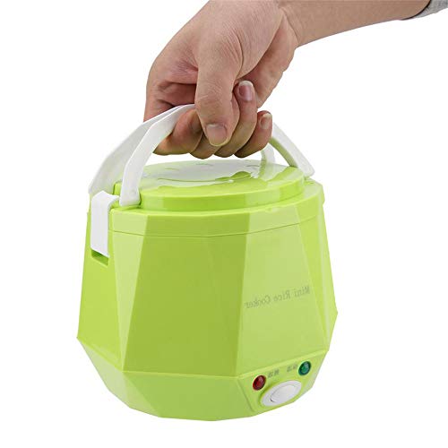 Portátil De 12V / 24V De Coches Camión Eléctrico Hot Pot Con Car Line Antiadherente Olla Interior Viaje Mini Cocina Para 1-2 Personas Cocina Sopa Arroz Harina Avena - Guisos Coche Sólo (Truck-Green)