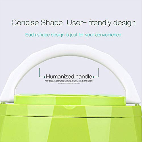 Portátil De 12V / 24V De Coches Camión Eléctrico Hot Pot Con Car Line Antiadherente Olla Interior Viaje Mini Cocina Para 1-2 Personas Cocina Sopa Arroz Harina Avena - Guisos Coche Sólo (Truck-Green)