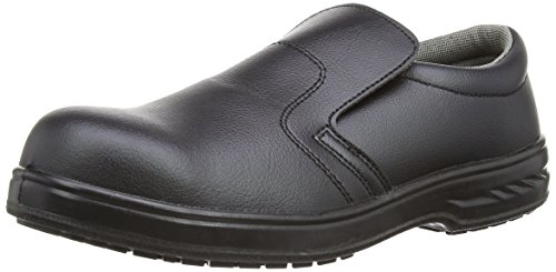 Portwest FW81 - Slip-On de seguridad S2 Zapato, color Negro, talla 42