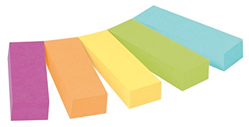 Post-It 670-5CA-EU - Pack de 5 mininotas, 12.7 x 44.4 mm, multicolor