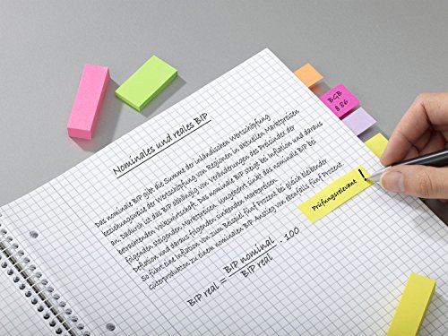 Post-It 670-5CA-EU - Pack de 5 mininotas, 12.7 x 44.4 mm, multicolor