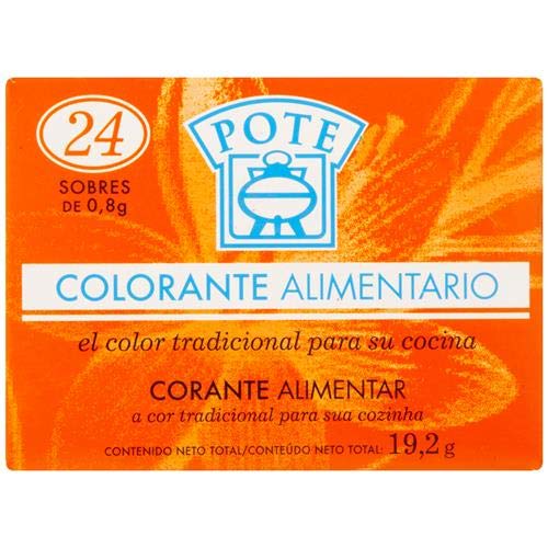 POTE- Colorante alimentario - El color tradicional para tu cocina- caja 24 sobres