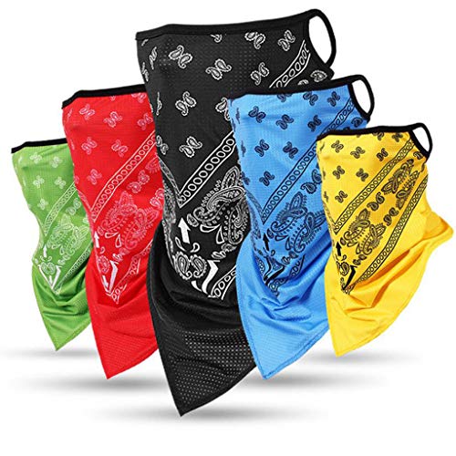 PPangUDing - Pañuelo multifunción para hombre y mujer, elástico, secado rápido, transpirable, suave, resistente al viento, bandana para la cabeza, para moto, correr, senderismo a
