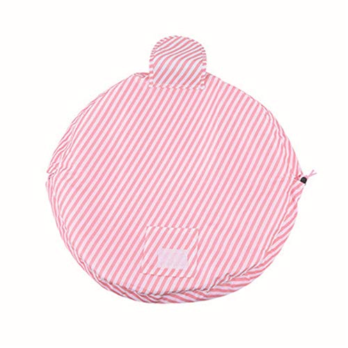 PPTS Bolsa de cosméticos de viaje portátil perezoso bolsa de almacenamiento mágica bolsa de almacenamiento, Rosa, 68 * 57cm