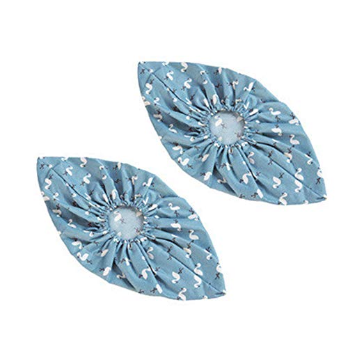 PPTS Cubierta de zapatos de algodón lavado para hombre y mujer gruesa resistente al desgaste antideslizante cubierta de pie interior a prueba de polvo, Verde, 30*13*8cm