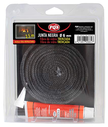 PQS JUNTA DE FIBRA DE VIDRIO TRENZADA REDONDA 2,5M - 6 mm
