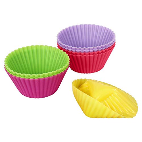 prasku Recipientes para Muffins Reutilizables, Envoltorios para Magdalenas, Tazas de Trufa Antiadherentes