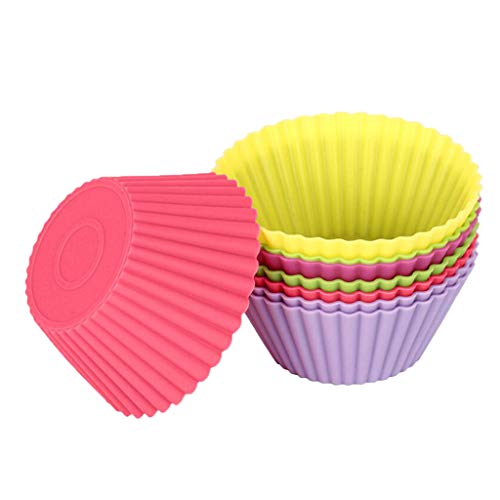prasku Recipientes para Muffins Reutilizables, Envoltorios para Magdalenas, Tazas de Trufa Antiadherentes