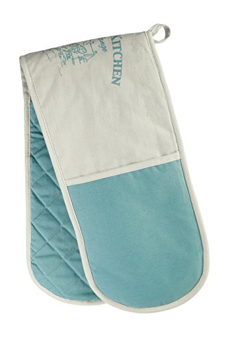 Premier Housewares – país Cocina Guante Doble para Horno, Blanco/Azul