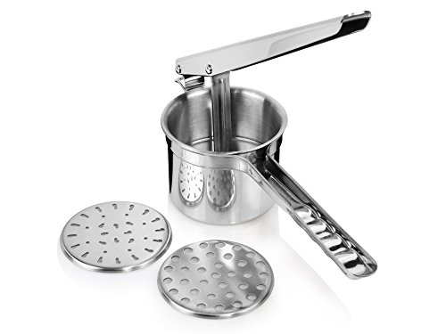  – Prensa de patatas, spätzle de acero inoxidable con 3 Tamices 14073