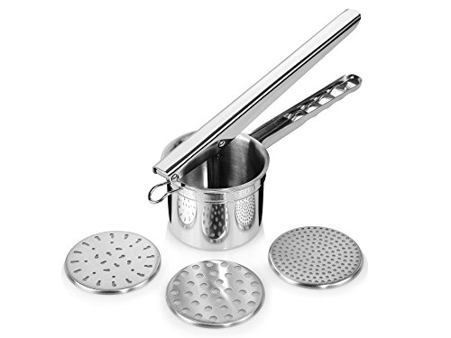  – Prensa de patatas, spätzle de acero inoxidable con 3 Tamices 14073