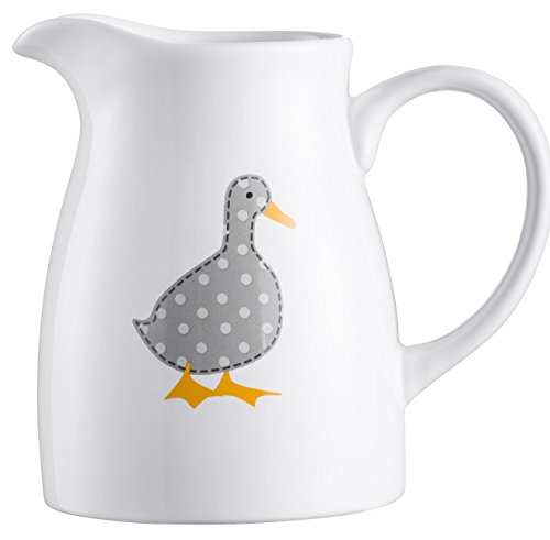 Price & Kensington Madison de Porcelana, 650 ml Jarra de Leche, Color Blanco