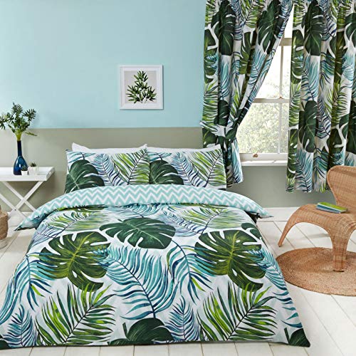 Price Right Home Cortinas de Palmeras Tropicales Totalmente Forradas 66"x 72" (168 cm x 183 cm)