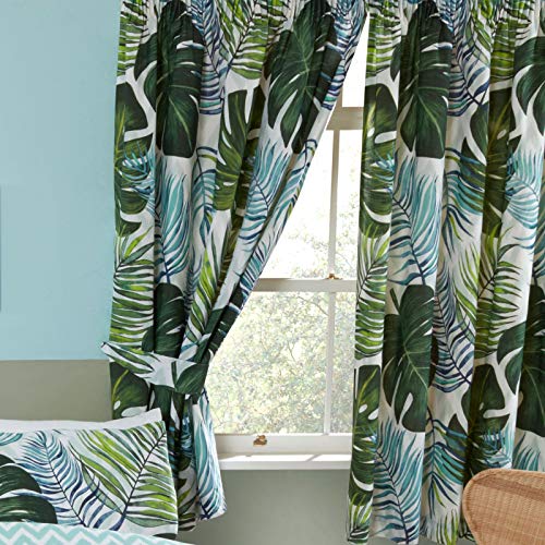 Price Right Home Cortinas de Palmeras Tropicales Totalmente Forradas 66"x 72" (168 cm x 183 cm)