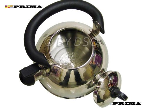 Prima - Tetera Silbante de 2.5L en Color Plateado - 11126C