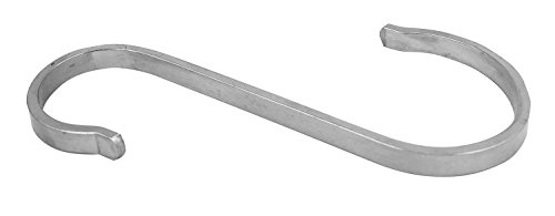 Prime 10 pezzi Gancio a S Gancio attaccapanni Gancio guardarobe Gancio per asta appendiabiti o Gancio per Giacca in Acciaio INOX · 80x19x25mm