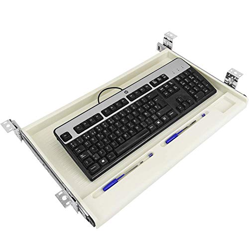 PrimeMatik - Bandeja de Teclado Deslizante Extraible para Escritorio y Mesa