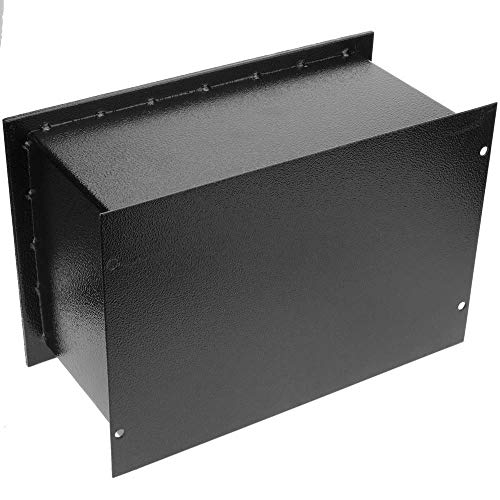 PrimeMatik - Caja Fuerte de Seguridad empotrada de Acero con Llaves 31x15x21cm Negra