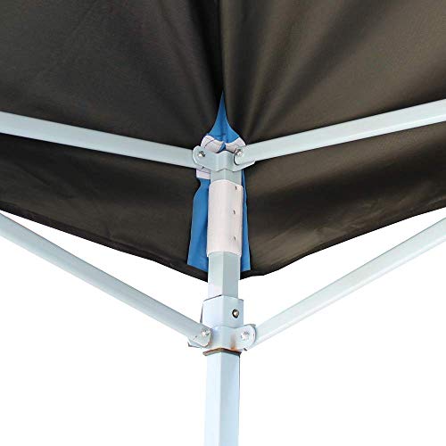 PrimeMatik - Carpa Plegable 300x300cm Tienda Negra con Telas Laterales