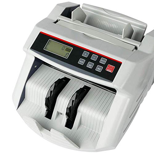 PrimeMatik - Contador de Billetes con Detector de Billetes Falsos UV MG1 MG2