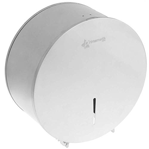 PrimeMatik - Dispensador de Papel higiénico de Acero Inoxidable. Portarrollos Industrial para baño