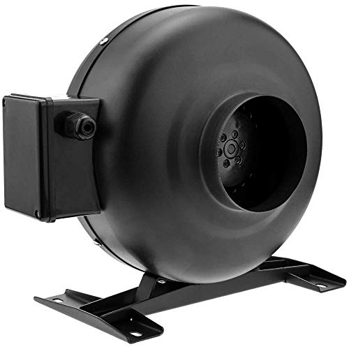 PrimeMatik - Ventilador de Tubo de 125 mm. Extractor de conducto en línea para la ventilación Industrial