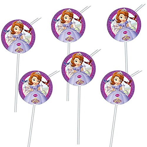 Princesita Sofía - La fiesta de cumpleaños Pajas (6 piezas)