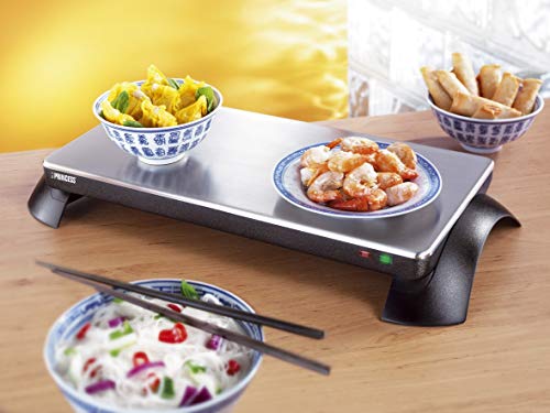 Princess 312295 Warming Tray – Bandeja Caliente, se Puede Utilizar sin Cables, se Calienta Rápido