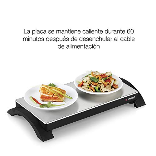 Princess 312295 Warming Tray – Bandeja Caliente, se Puede Utilizar sin Cables, se Calienta Rápido