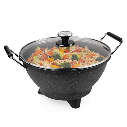 Princess Stir-Fry 162389 Wok eléctrico, 1400 W, 7 litros, Negro