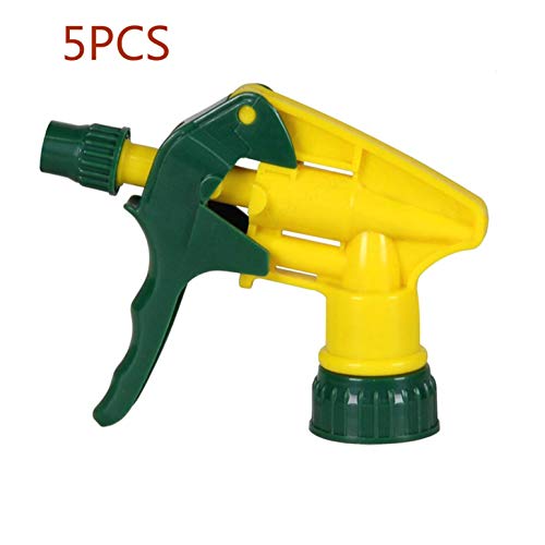 PRINDIY Pulverizador de gatillo Resistente a Productos químicos industriales de Alta Resistencia Pulverizador de gatillo para Limpieza de Ventanas de Limpieza de automóviles Jardinería, 5 Piezas