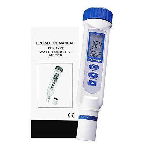 Probador Digital De Calidad Del Agua Salada De Salinidad Pez Koi 70ppt IP65 Probador De Calidad Del Agua Y Agua