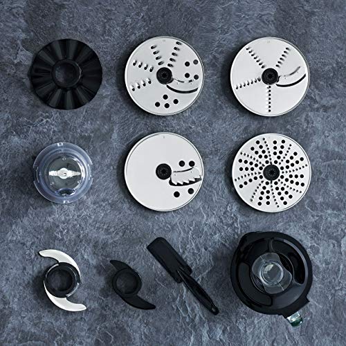 Procesador de Alimentos Kaia 1000W, 1.5L, 18.000 rpm Robot de Cocina Multifunción - Antracita