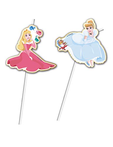 Procos - Pajitas con figura metálica True Princess, multicolor, 5PR88968
