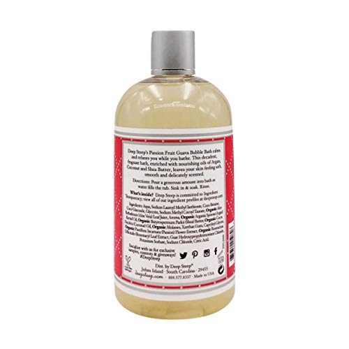 Profundo Steep Bubble Bath, fruta de la pasión Guayaba 517 ml
