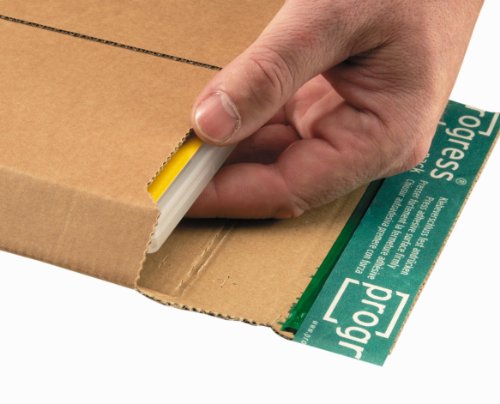 progressPACK Premium PP W01.08 - Sobre rígido para envío (DIN A3, 335 x 500 x hasta 50 mm, 25 unidades, cartón ondulado), color marrón