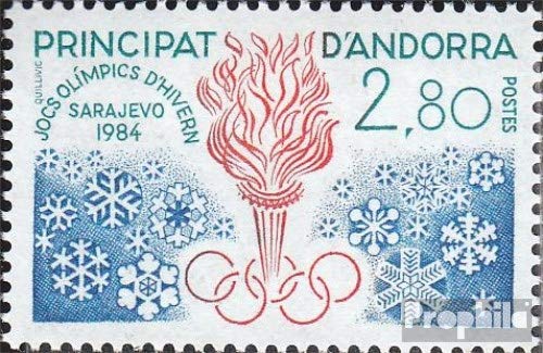 Prophila Collection Andorra - francés Correos Michel.-No..: 348 (Completa.edición.) 1984 Juegos de Invierno (Sellos para los coleccionistas) Deportes de Invierno