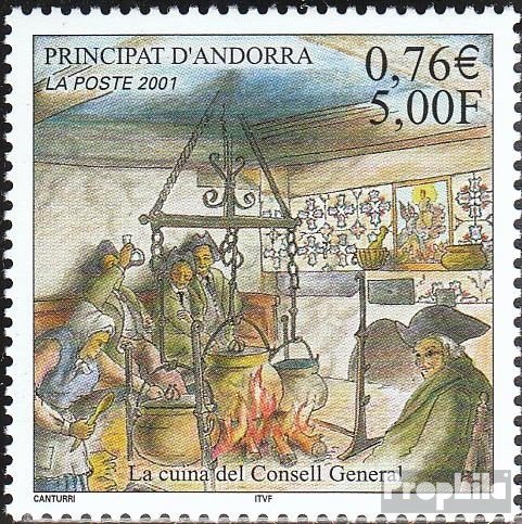 Prophila Collection Andorra - francés Correos Michel.-No..: 572 (Completa.edición.) 2001 Cocina (Sellos para los coleccionistas)