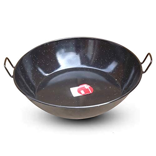 Provence Outillage - Paellera alta esmaltada (diámetro: 60 cm)