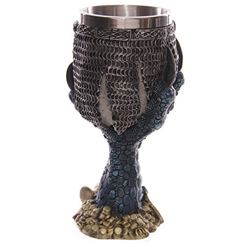 Puckator SK203 - Copa de decoración diseño de Calaveras y Garras de Dragones