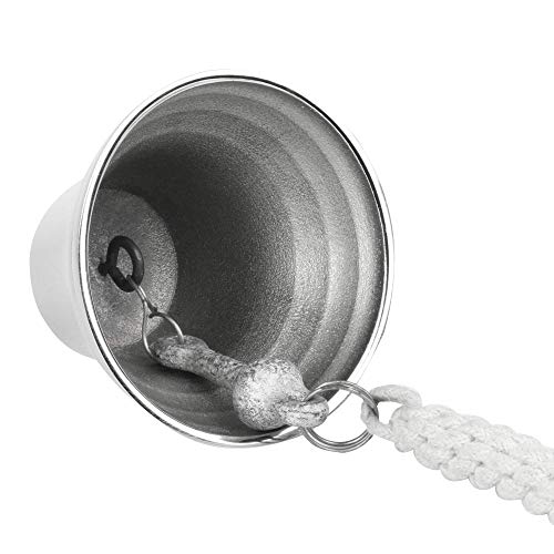 Puerta de pared tradicional nave campana | Campana de plata temática náutica campana campanero | Ideal para Inicio Bares y Pub Últimas Órdenes | M&W
