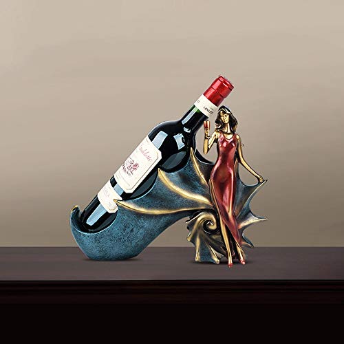 Puesto de vinos Estante Sostenedor de vino Estreno de una casa de regalos Europa y casa for casarse Creación Artesanal adornos hechos a mano de resina concha de belleza estante del vino CHAMPAÑERAS De