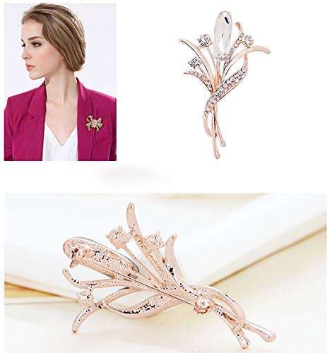 PULABO 1 broche de flor blanca para mujer, ramillete de boda, vestido de novia, bufandas chal clip para dama joyería bolsa ornamento cómodo y respetuoso del medio ambiente duradero