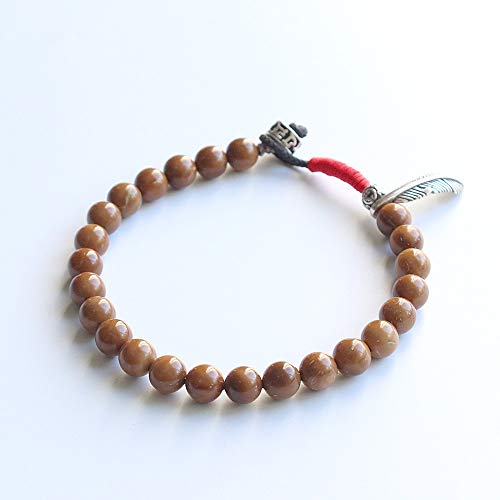 Pulsera De Cuentas Para Mujer,Marrón Piedra De Roca De Lava Natural 8 Mm Labradorita Sodalita Pulsera De Plumas Semipreciosas Piedra De Nacimiento Cristal Curativo Cuentas Redondas Pulsera Elástica