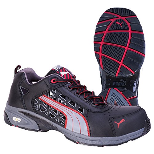 Puma Stream Red - Calzado de protección (talla 42) color negro