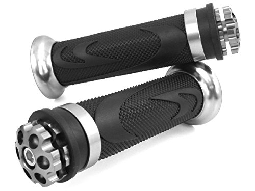 Puños de manillar Piaggi-o NRG, NRG Power, NRG mc2,3 / Piaggi-o X8, X9 (RS1/plata).