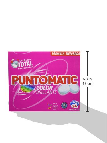 Puntomatic Detergente en Pastilla Ropa Color - 24 Lavados