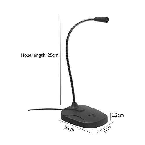 PURATEN Micrófono de sobremesa USB Profesional PC Metal Micrófono con Interruptor de Red Micrófono de Condensador de Escritorio para Grabación YouTube, Juegos